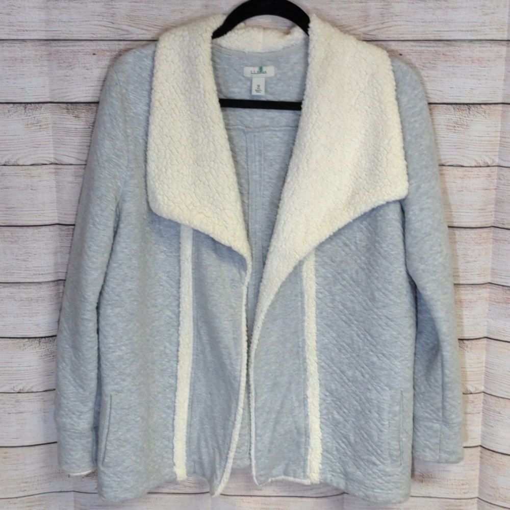 LL Bean Sherpa Trimmed Jacket